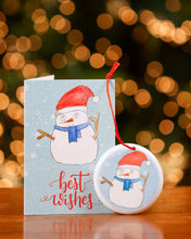 Carica l'immagine nel visualizzatore di Gallery, Decorazione in ceramica con biglietto