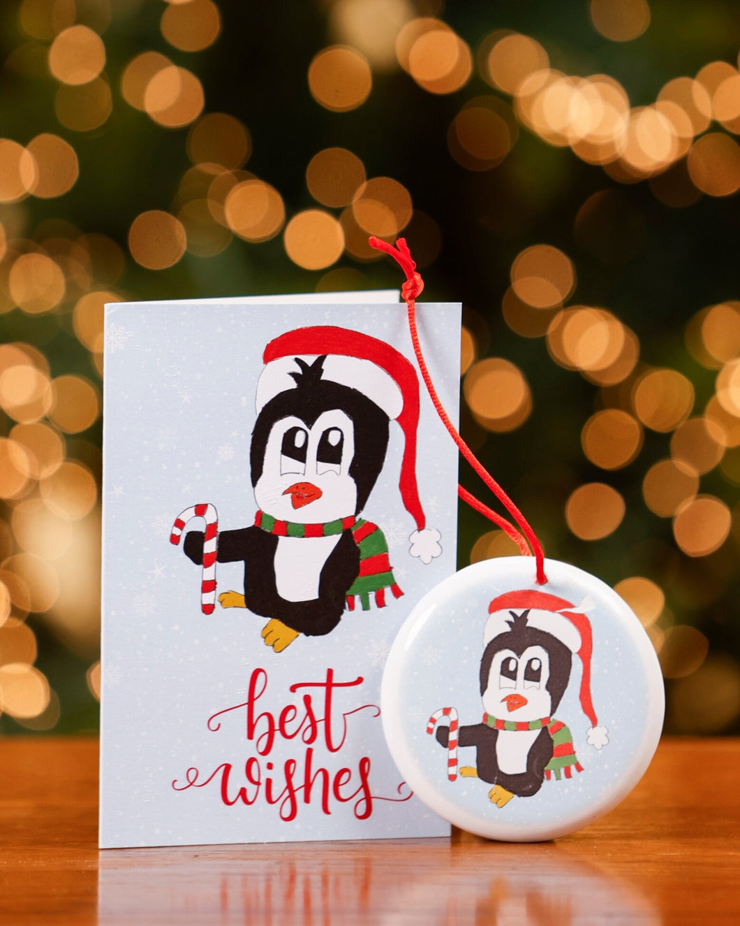 Decorazione in ceramica con biglietto